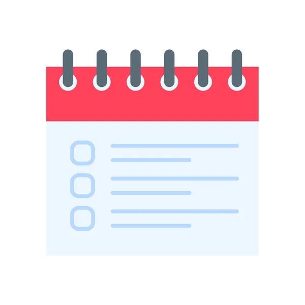 日历图标 提醒约会和重要节日的红色日历 — 图库矢量图片