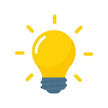 Light bulb icon. Light bulb ideas and creativity. Analytical Thinking for Innovation Processing