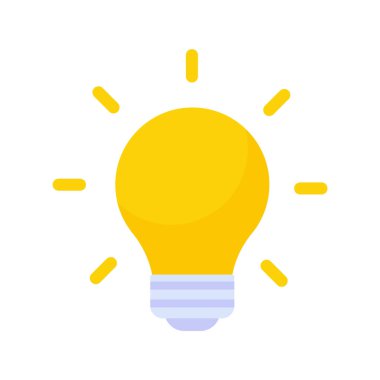 Light bulb icon. Light bulb ideas and creativity. Analytical Thinking for Innovation Processing