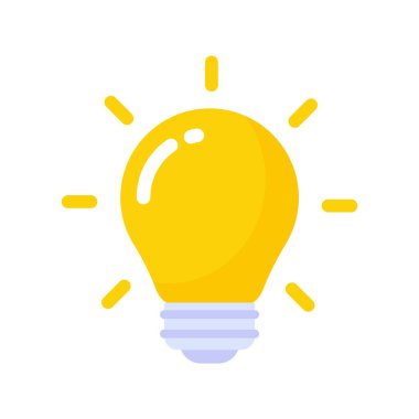 Light bulb icon. Light bulb ideas and creativity. Analytical Thinking for Innovation Processing