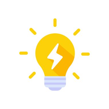 Light bulb icon. Light bulb ideas and creativity. Analytical Thinking for Innovation Processing