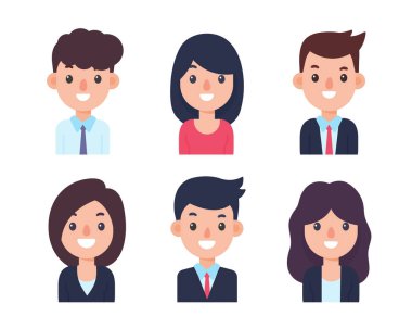 Personel kibarca giyinmiş. İş adamları ve kadınlar. iş başvurusu kavramı