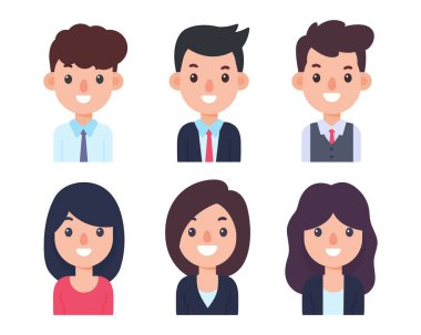 Personel kibarca giyinmiş. İş adamları ve kadınlar. iş başvurusu kavramı