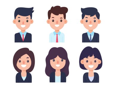 Personel kibarca giyinmiş. İş adamları ve kadınlar. iş başvurusu kavramı