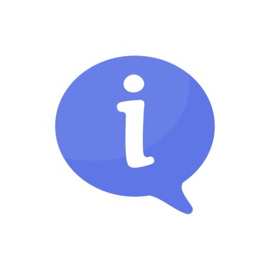 Information icon. data management reading guide Customer information assistance concept