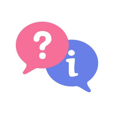 Information icon. data management reading guide Customer information assistance concept