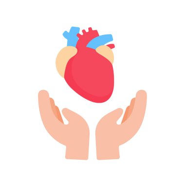 hand that supports internal organs The concept of organ donation for the treatment of patients