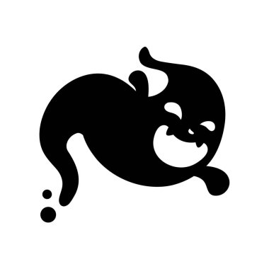 Cadılar Bayramı 'nda insanlara dadanan beyaz kötü bir hayalet çizgi filmi..