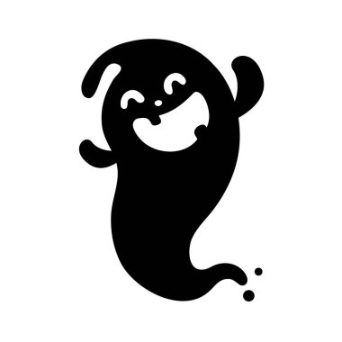 Cadılar Bayramı 'nda insanlara dadanan beyaz kötü bir hayalet çizgi filmi..