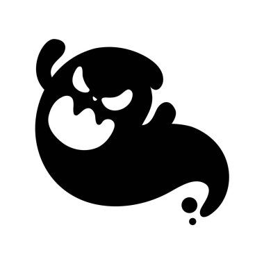 Cadılar Bayramı 'nda insanlara dadanan beyaz kötü bir hayalet çizgi filmi..