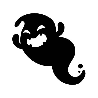 Cadılar Bayramı 'nda insanlara dadanan beyaz kötü bir hayalet çizgi filmi..