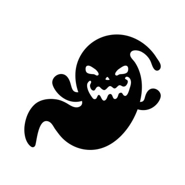 Cadılar Bayramı 'nda insanlara dadanan beyaz kötü bir hayalet çizgi filmi..