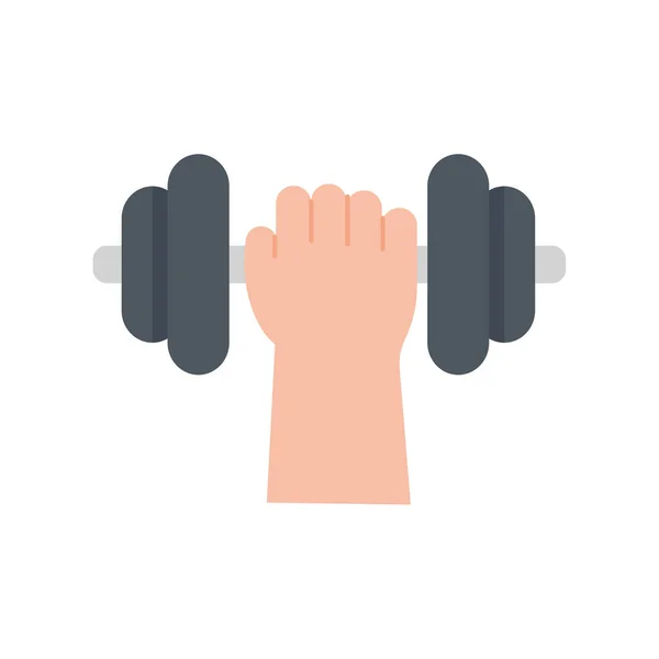 健美哑铃 带有举重练习以锻炼身体的重量 — 图库矢量图片