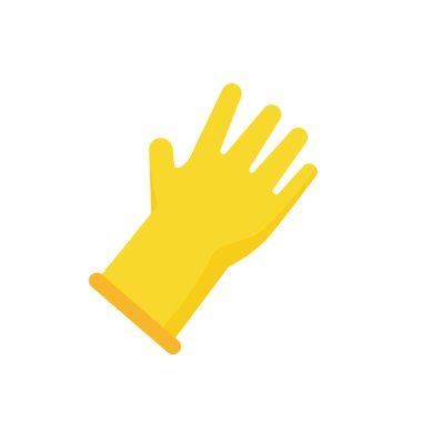 Tuvaleti temizlemek için vektör lastik eldivenler. Kimyasal maddelerin tuvalet temizleyicilerden uzak durmasına yardımcı oluyor.