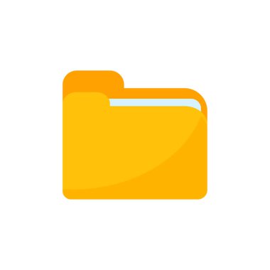 Belgeleri düzenlemek için sarı klasörler. Büyük miktarda veri sınıflandırılıyor