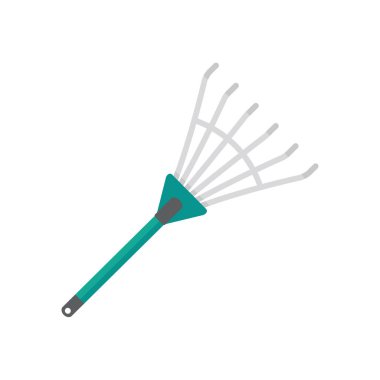 Bahçe malzemeleri. Kürek çatalı bahçedeki toprağı küremek için çelikten yapılmıştır..