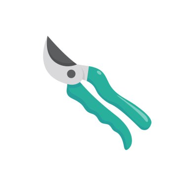 Bahçe malzemeleri. Bahçedeki ağaç dallarını süslemek için budama makası.