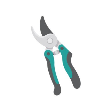 Bahçe malzemeleri. Bahçedeki ağaç dallarını süslemek için budama makası.