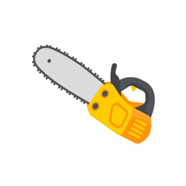 El aletleri vektörü. Odun kesmek için zigzag bıçağıyla gördüm..