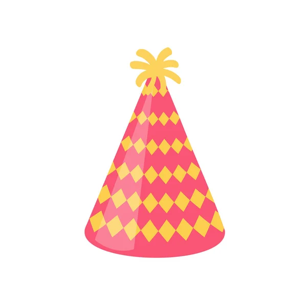 ベクトルパーティー帽子 カラフルな円錐帽子新年のパーティーで身に着けているために — ストックベクタ