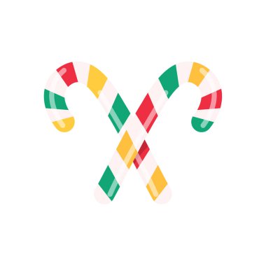 Noel şekeri. Noel kutlamalarında çocuklar için kırmızı ve yeşil renkli çikolatalar.