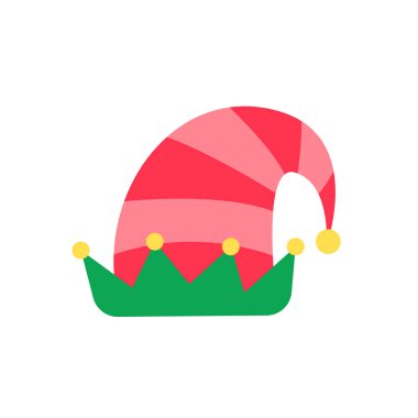 Noel şapkası. Noel partilerinde kafanı süsleyecek yeşil elf şapkası..