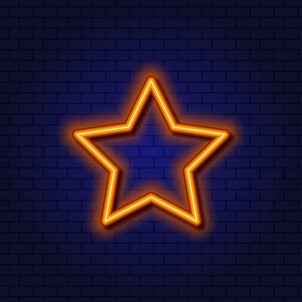 Estrella Dorada. Noche brillante estrella. — Archivo Imágenes Vectoriales