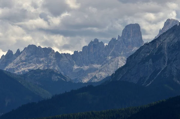 Vista Sobre Grupo Cristallo Con Cristallino Piz Popena 3152 Metros — Foto de Stock