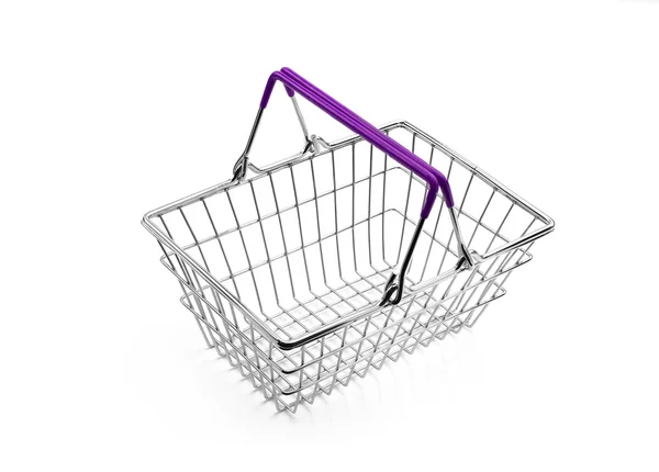 Tel alışveriş sepeti Metal mor kolu