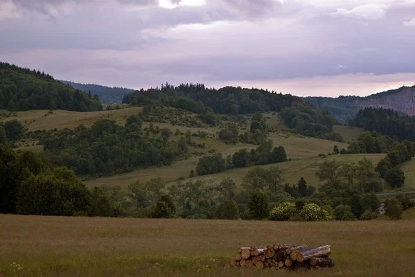 Montagnes Kaczawskie, Pologne — Photo