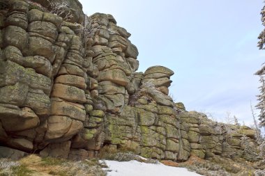 karkonosze içinde dağ yolu