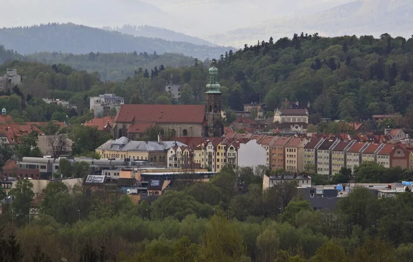 Jelenia Gora φαίνεται από τα ανωτέρω — Φωτογραφία Αρχείου