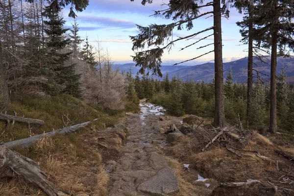 Horské trasy v Krkonoších — Stock fotografie