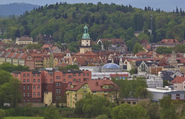 Jelenia Gora vista dall'alto — Foto Stock