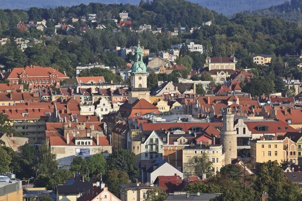 Jelenia Gora vista de cima — Fotografia de Stock