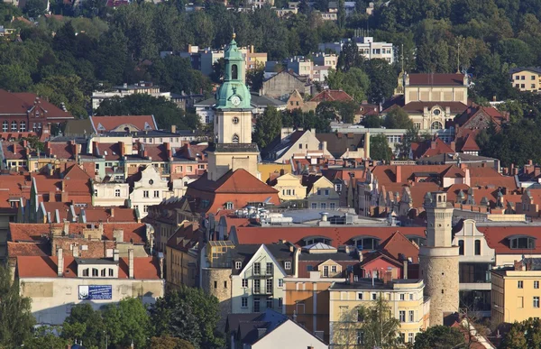 Jelenia Gora vista dall'alto — Foto Stock