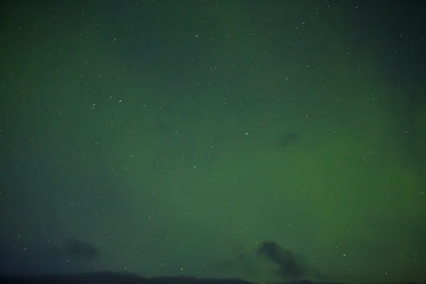 Northern lights with bright stars in Iceland — Stock Photo, Image