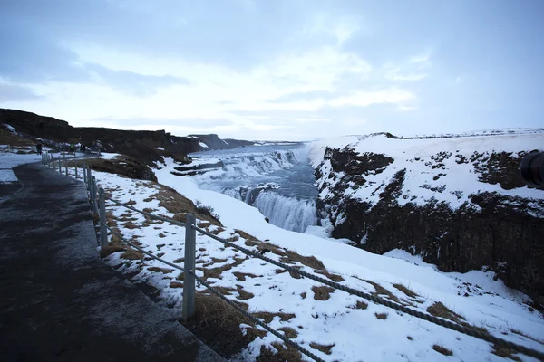 Wasserfall-Gullfoss in Island — Stockfoto