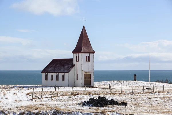 Kirche von hellnar auf der Halbinsel snaefellsness, Island — Stockfoto