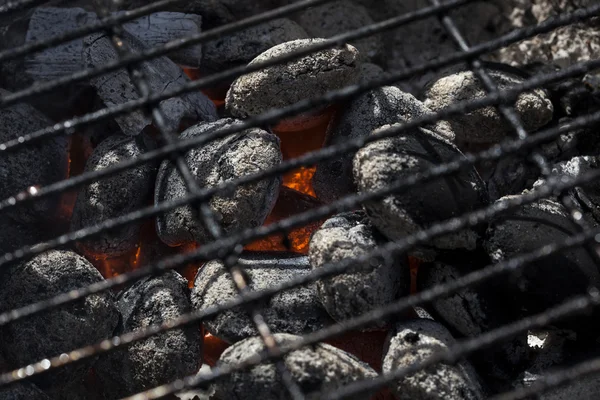 Close-up van een grill — Stockfoto