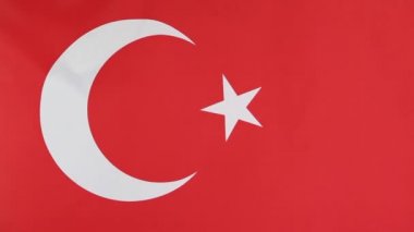 Türkiye'nin ulusal bayrak closeup