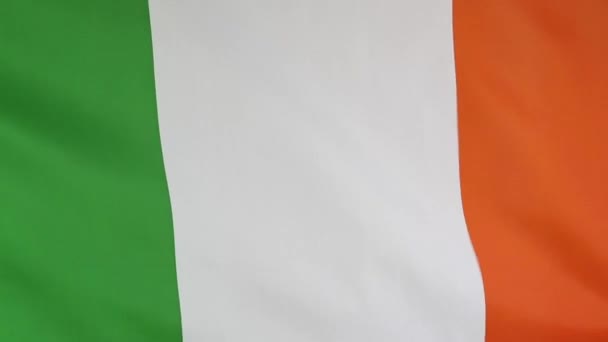 Gros plan sur le drapeau national irlandais 