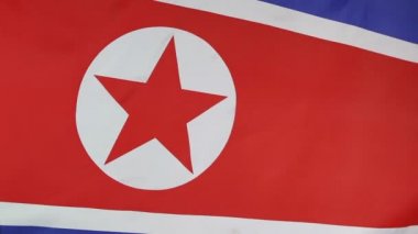 Kuzey Kore bayrağı closeup