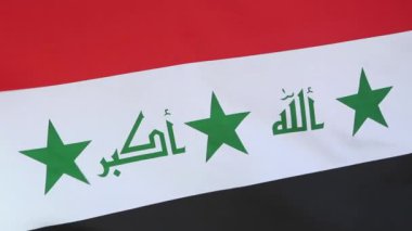 Closeup Irak bayrağı Tekstil