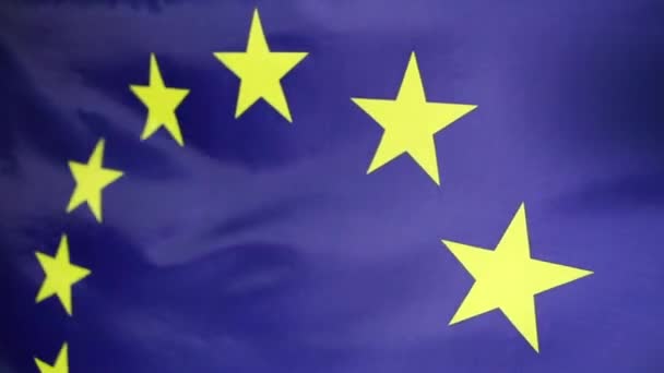 Gros plan sur le drapeau de l'Union européenne 