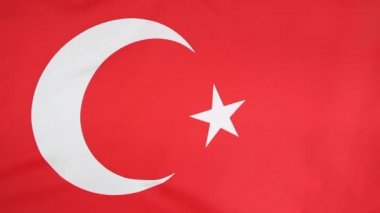 Türkiye'nin Tekstil bayrak closeup