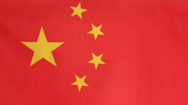 Çin'in Tekstil bayrak yavaş hareket