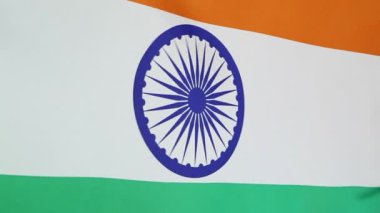 Hindistan tekstil bayrağı closeup