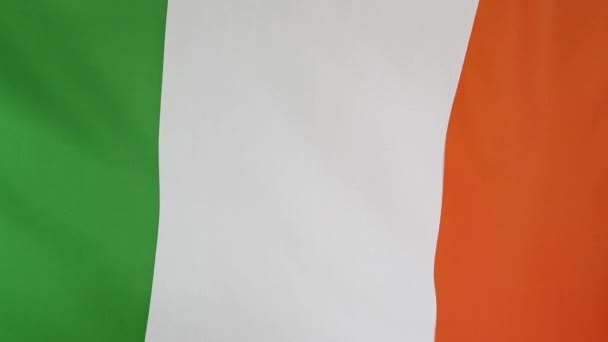 Gros plan sur le drapeau national irlandais 