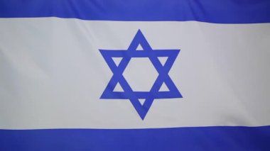 İsrail bayrağı Tekstil yavaş hareket